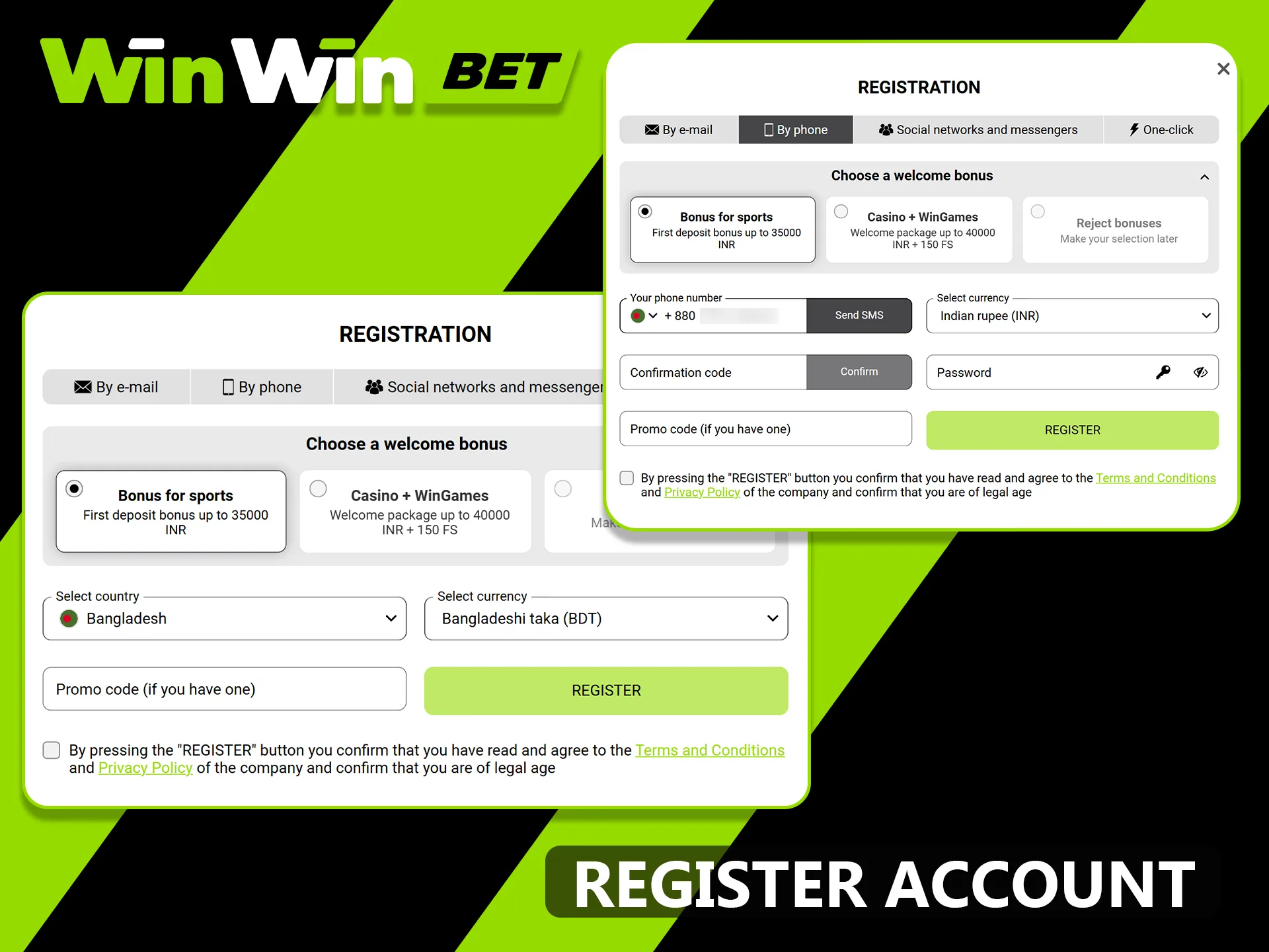Join WinWin today and start winning instantly.